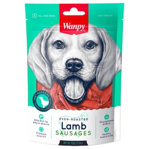 Wanpy Dog Food Sausages Lamb 100G