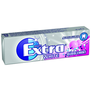 Wrigley's Extra Gum White Bubblemint 10 Pieces 14G