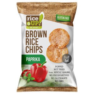 Rice Up! Brown Rice Chips Paprika Gluten Free 60G