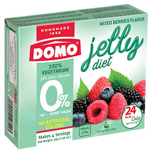 Domo Jelly Vegetarian Mixed Berries Diet 30G