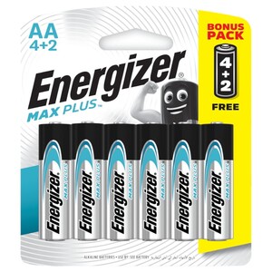 Energizer Max Plus Alkaline Aa 4+2 Free