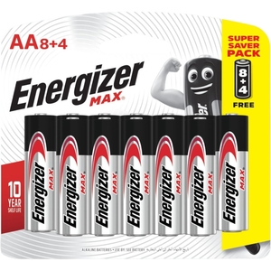 Er Energizer Max Alk Aa 8+4 Free