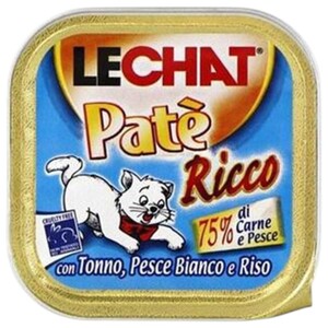 Lechat Cat Food Pate Tuna, Ocean Fish & Rice 100G
