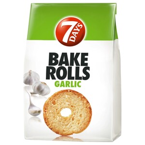 7 Days Bake Rolls Garlic 80G