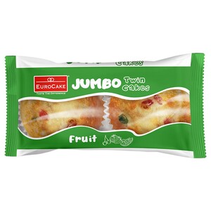 Eurocake Jumbo Twin Cakes Fruit 60G