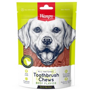 Wanpy Dog Toothbrush Chews Beef 100G