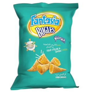 Fantasia Bugles Corn Snacks Sour Cream & Onion 110G