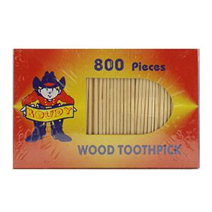 Boudy Wooden Toothpicks 800 Pieces