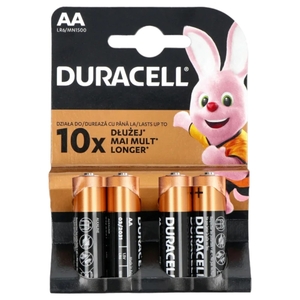 Duracell Plus Power Long Lasting Aa Batteries 4 Pieces