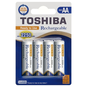 Toshiba Rechargeable Batteries Aa4