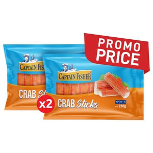 Captain Fisher Frozen Crab Sticks Surimi 2 Pieces 250G