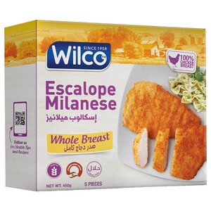 Wilco Frozen Whole Breast Escalope Milanese 5 Pieces 450G