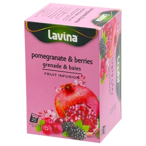 Lavina Herbal Infusion Pomegranate & Berries 20 Bags 40G