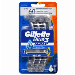 Gillette Blue3 Comfort Razors 6 Pieces