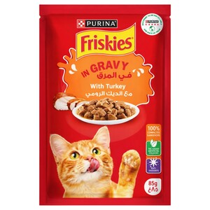 Friskies Cat Food With Turkey In Gravy 85G