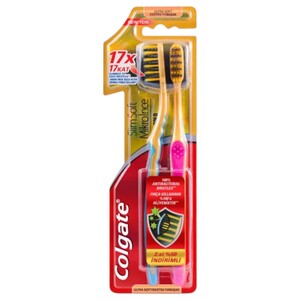 Colgate Toothbrush Charcoal Gold Ultra Soft 2 Pieces