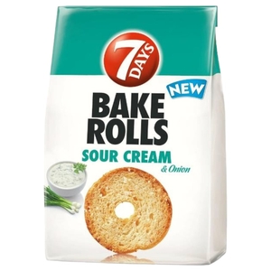 7 Days Bake Rolls Sour Cream & Onion 80G