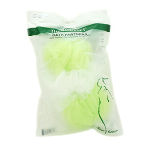 The Body Set Green Mesh Bath Sponge Long