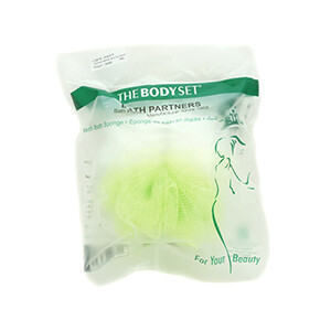 The Body Set Green Mesh Bath Sponge Small