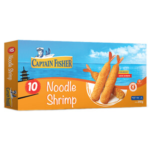Captain Fisher Frozen Noodle Shrimp 10 Pieces 250G