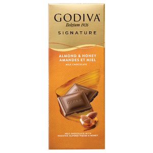 Godiva Tablet Roasted Almond & Honey 90G