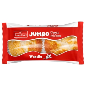 Euro Cake Jumbo Twin Cake Vanilla 60G