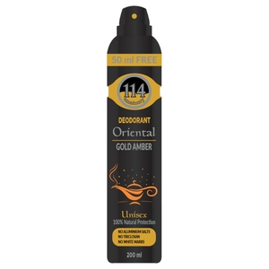 114 Amatoury Deodorant Oriental Gold Amber For Men 200Ml