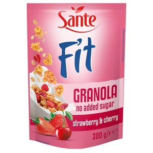 Sante Fit Granola Raspberry Strawberry No Added Sugar 300G