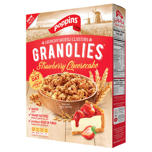 Poppins Granolies Strawberry Cheesecake 400G