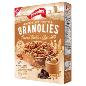 Poppins Granolies Peanut Butter & Chocolate 400G