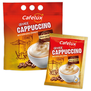 Cafelux Grande Cappuccino W/ Extra Choco Gra. 25G X 20