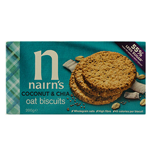 Nairn's Coconut/Chia Oat Biscuits 200G