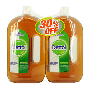 Dettol Liquid Brown 1L*2 -30%Off
