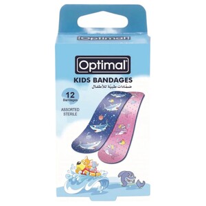 Optimal Kids Bandage Assorted 12 Pieces