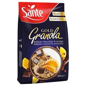 Sante Gold Granola With Belgian Chocolate & Orange 300G