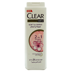 Clear Shampoo Soft & Shiny With Silk Protein 600Ml