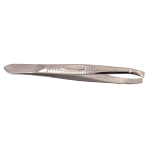 Or Bleu Square Tip Tweezers (Non-Slip Grip)