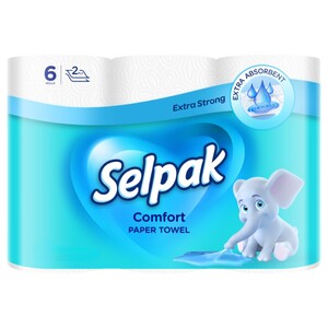 Selpak Kitchen Paper Towels 6 Rolls