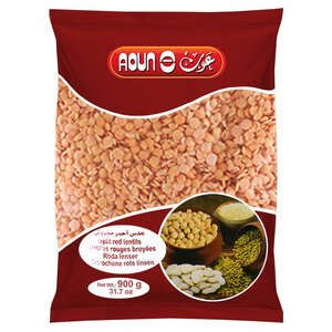 Aoun Split Red Lentils 900G