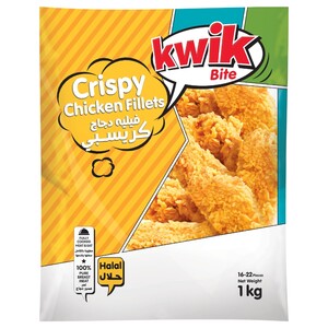 Kwik Bite Frozen Crispy Chicken Fillets 16-22 Pieces 1Kg