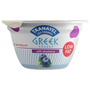 Taanayel Greek Yogurt Blueberry Low Fat 150G