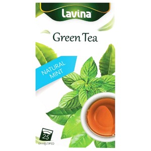 Lavina Green Tea Natural Mint 25 Bags