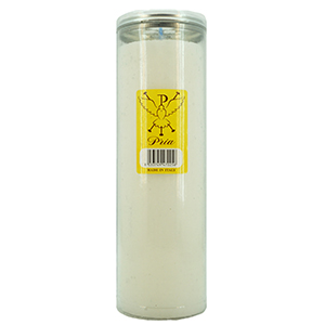 Pria White Candle T70