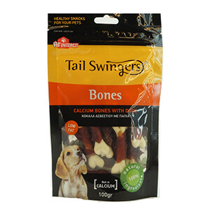 Tail Swingers Calcium Bone With Duck 100G