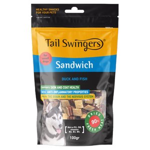 Tail Swingers Sandwich Duck And Fish 100G
