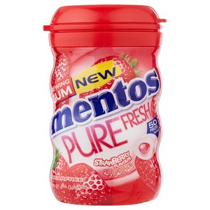 Mentos Gum Pure Fresh Strawberry 50 Pieces 87.5G