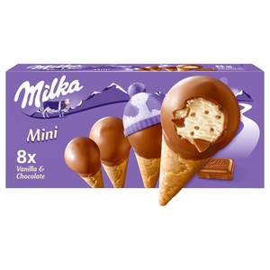 Milka Mini Cone Vanille Choco 8 X 200Ml