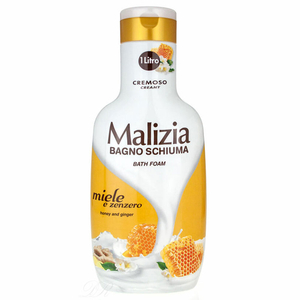 Malizia Shower Foam Honey And Ginger 1000Ml