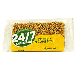 24/7 Crunchy Sesame Bars Sugar Free 40G