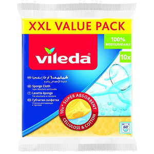 Vileda Sponge Cloth 10 Pieces